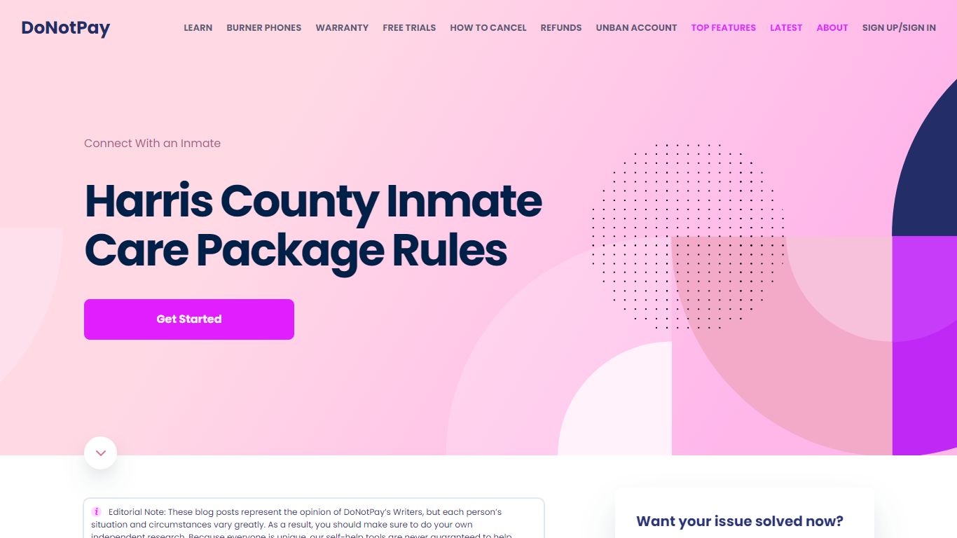 The Harris County Inmate Care Package Rules [Pro Hacks] - DoNotPay